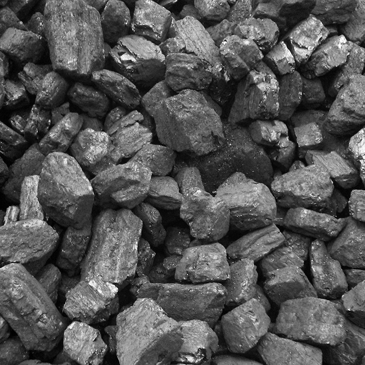 small-sized cobbles of coal